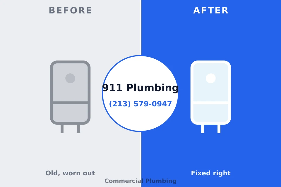 Before and after: plumbing repair Richmond, IN